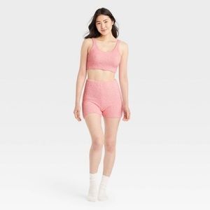 Colsie (Target) Pink Fuzzy Crop Top